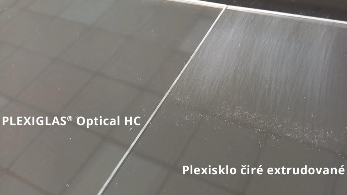 PLEXIGLAS® Optical HC – nepoškrábavé plexisklo!