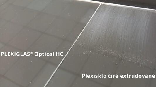 PLEXIGLAS® Optical HC – nepoškrábavé plexisklo!